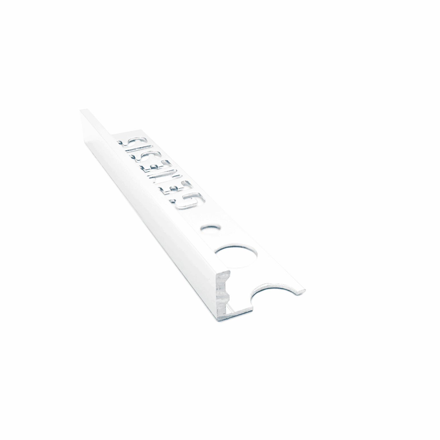 3/8" White Straight Edge